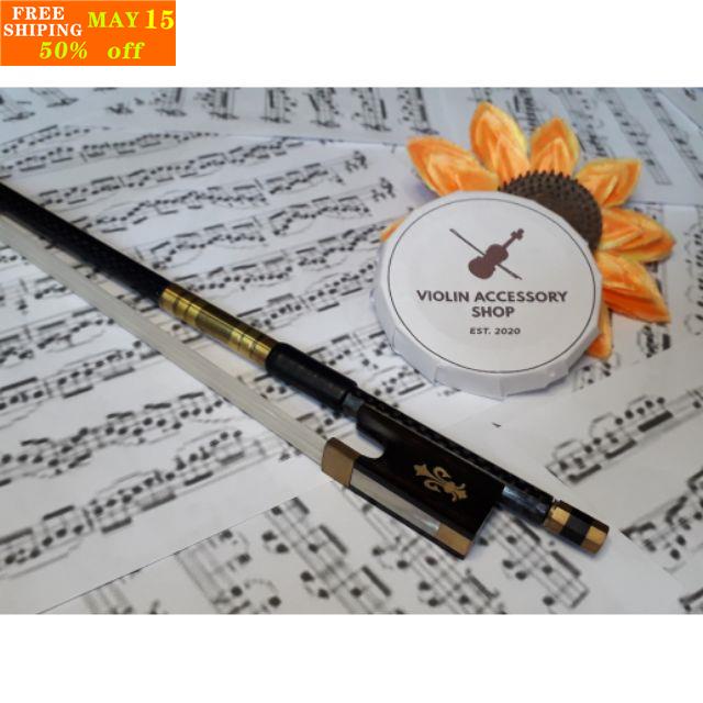 Carbon Fiber Violin Bow (with FREE extra tension screw and eyelet shank