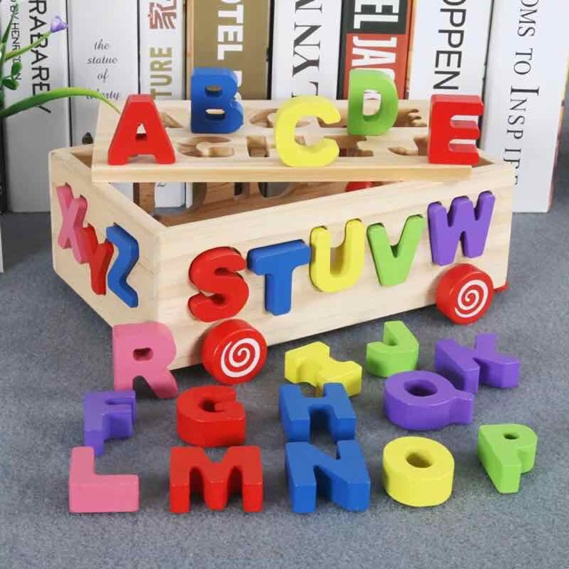 Bagong listahan ng produkto JLT alphabet wooden box wheels Shopee