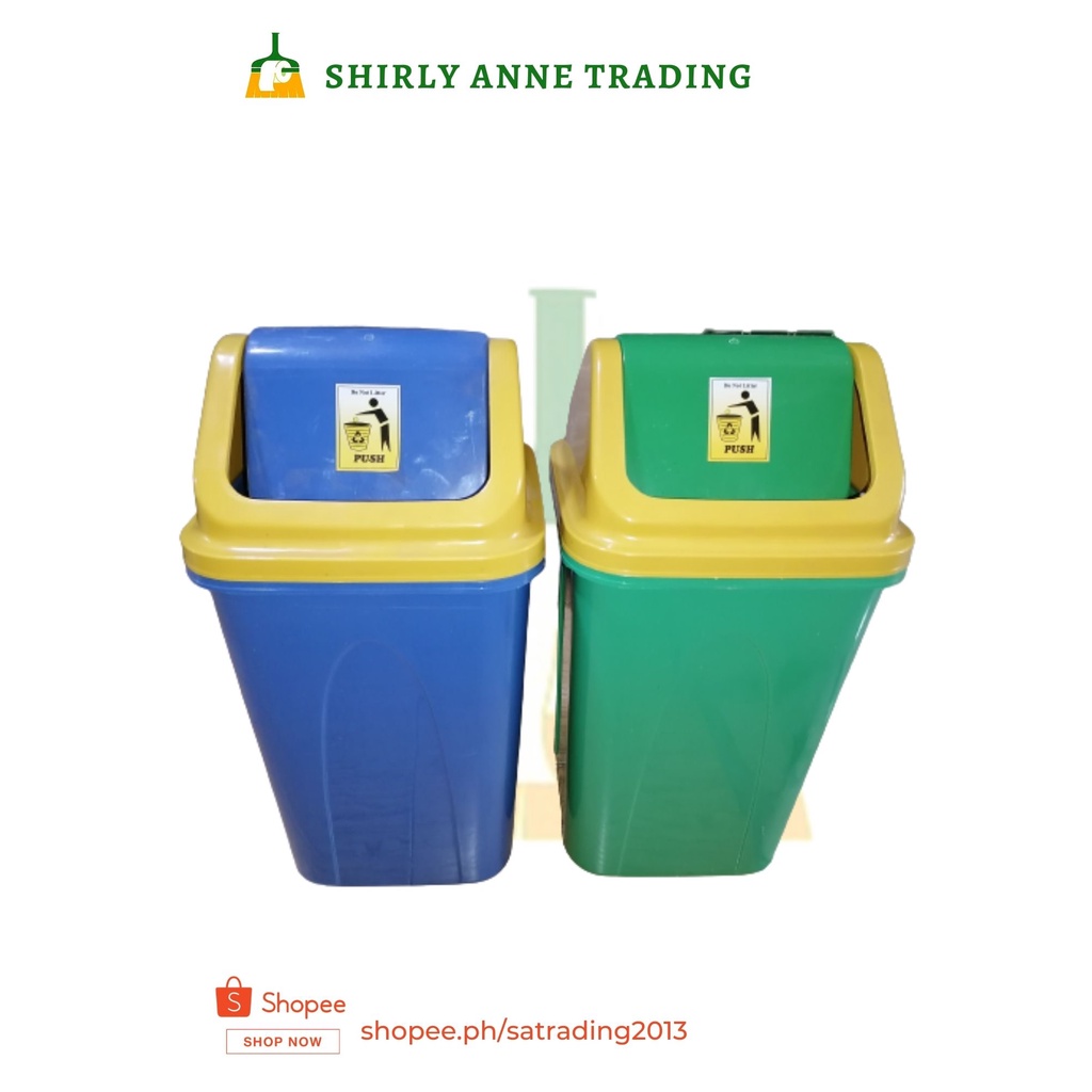 Trash Bin, Garbage Can, Plastic with Cover 16 Liters | Shopee Philippines