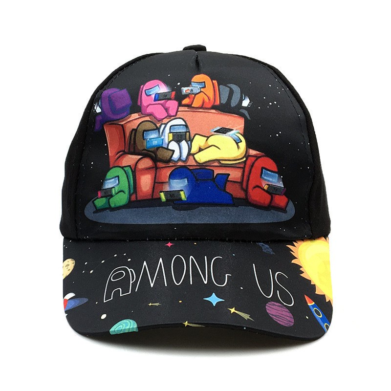 new 3-8 Years Children Hat Cartoon game Among Us Baseball cap Kids cotton  snapback Fashion hat Hip Hop Boys Girls