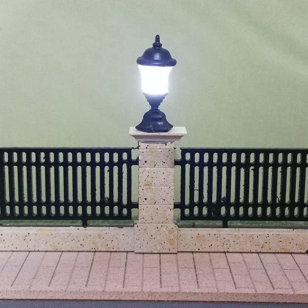 10x Model Railway Train Lamp Post Dollhouse Fairy Garden Street Lights ...