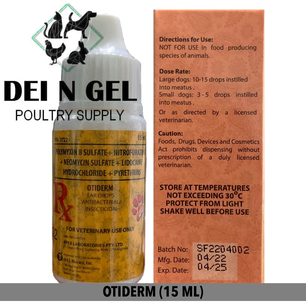 Nutratech Otiderm Ear Drops for Dog Cat 15ML NEW Shopee Philippines