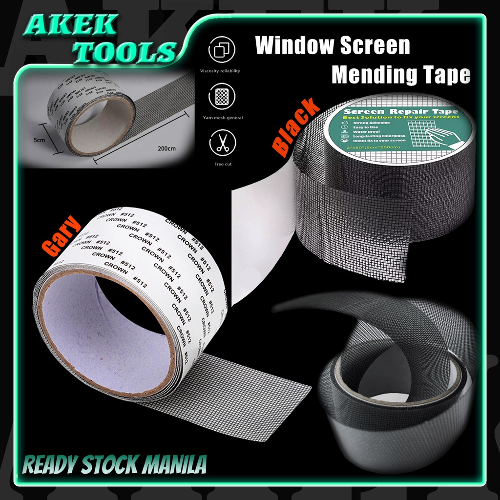 AKEK 1 Roll Window Screen Repair Kit Door Window Patch Tape Strong