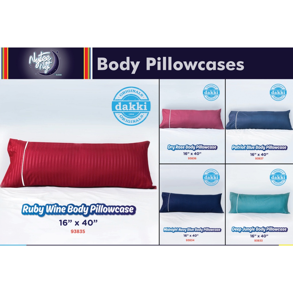 DAKKI NYTEE BODY PILLOW CASE 16"x40" Shopee Philippines