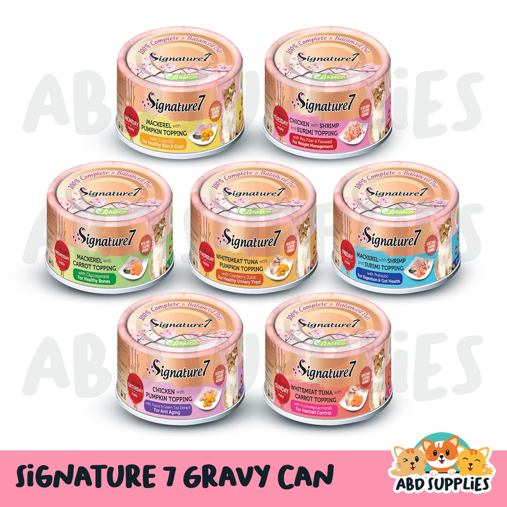 Signature 7 Signature7 Canned Can Wet Cat Food Gravy / Pate (70g/80g ...