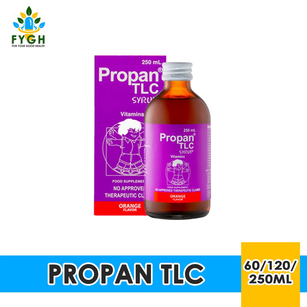 Propan TLC Syrup Multivitamins for Kids 60/120/250mL Shopee Philippines