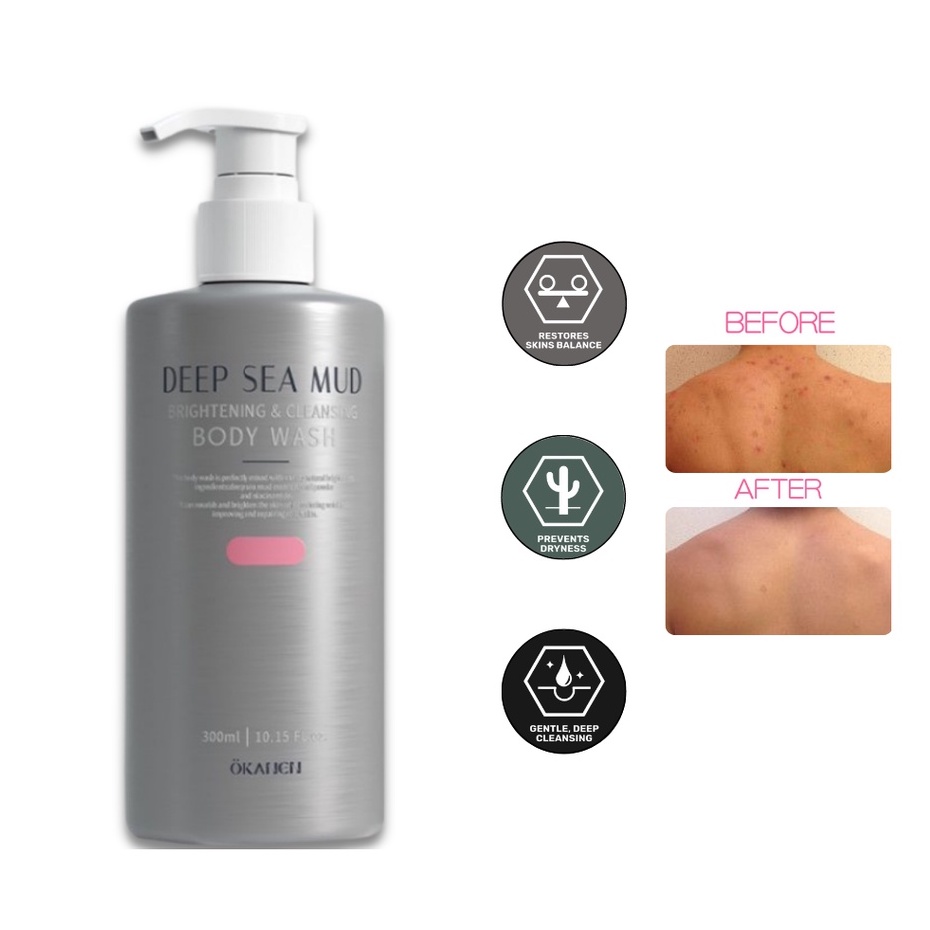 Deep Sea Mud Whitening Shower Gel Body Wash 300ML Shopee Philippines