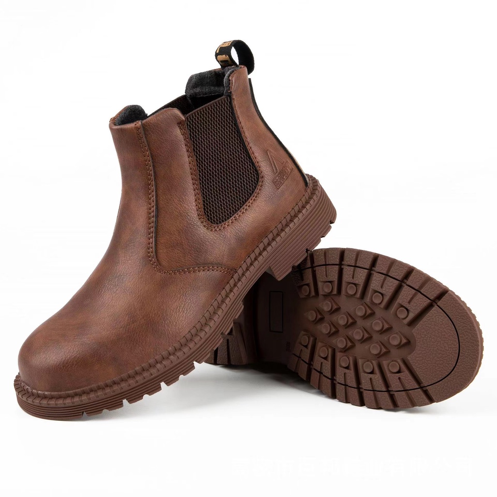 Hightop Safety Shoes Antismashing Antipuncture Protective Steeltoed