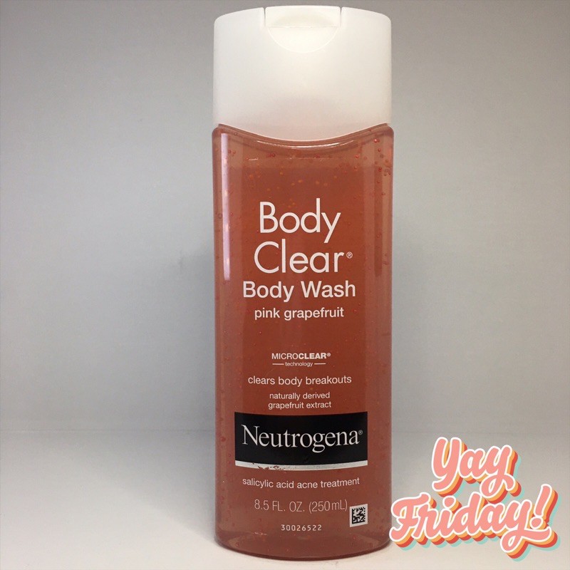 Neutrogena Body Clear Pink Grapefruit Acne Body Wash | Shopee Philippines