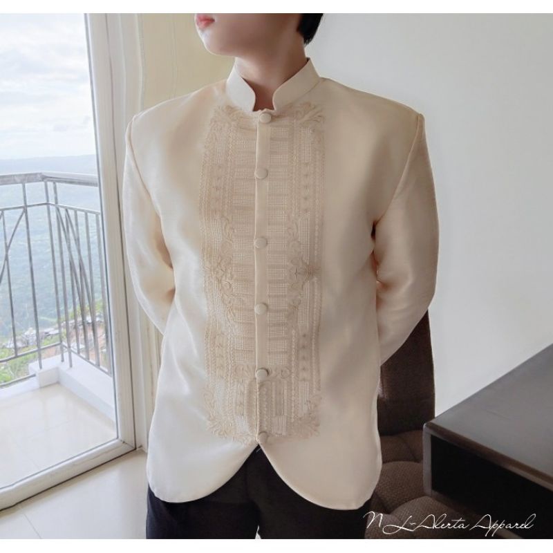 Coat barong modern barong single linning | Shopee Philippines