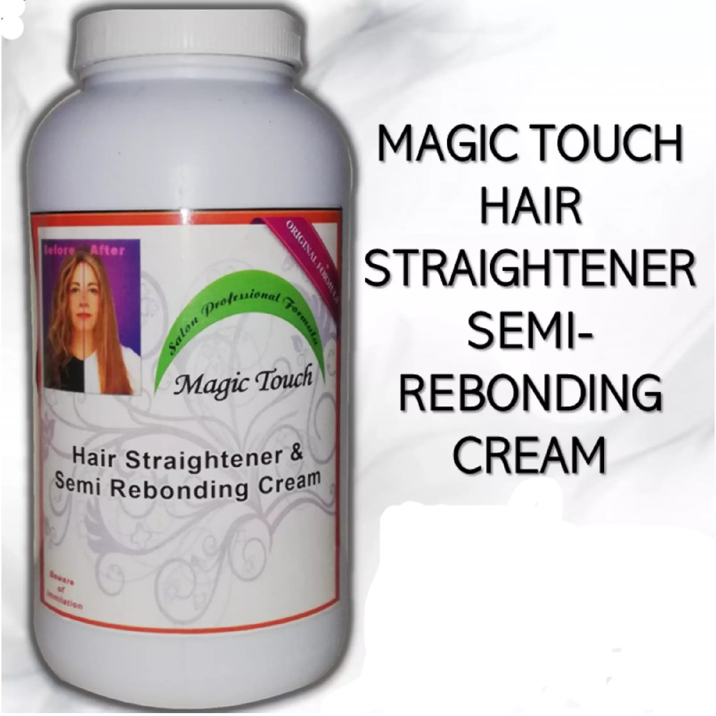Magic Touch Hair Straightener Super Straight Semi Rebonding Cream Hair Treatment Shopee Philippines