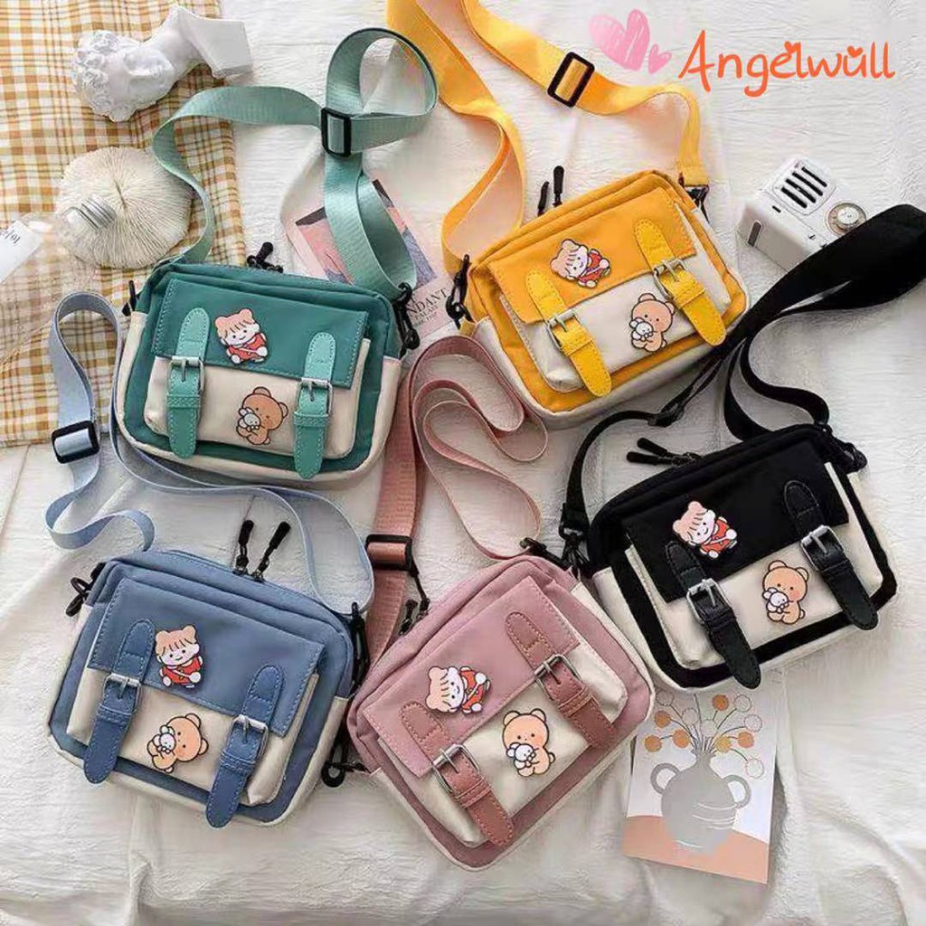 WH Qshop korean cute canvas sling bag new style Shopee Philippines