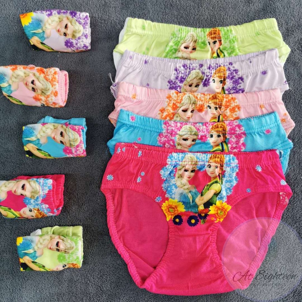 ✔️COD 2-3 y/o Girls Panty Frozen Design Underwear #MT322 10 pcs