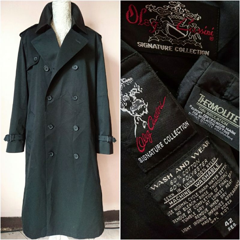 Oleg cassini outlet trench coat