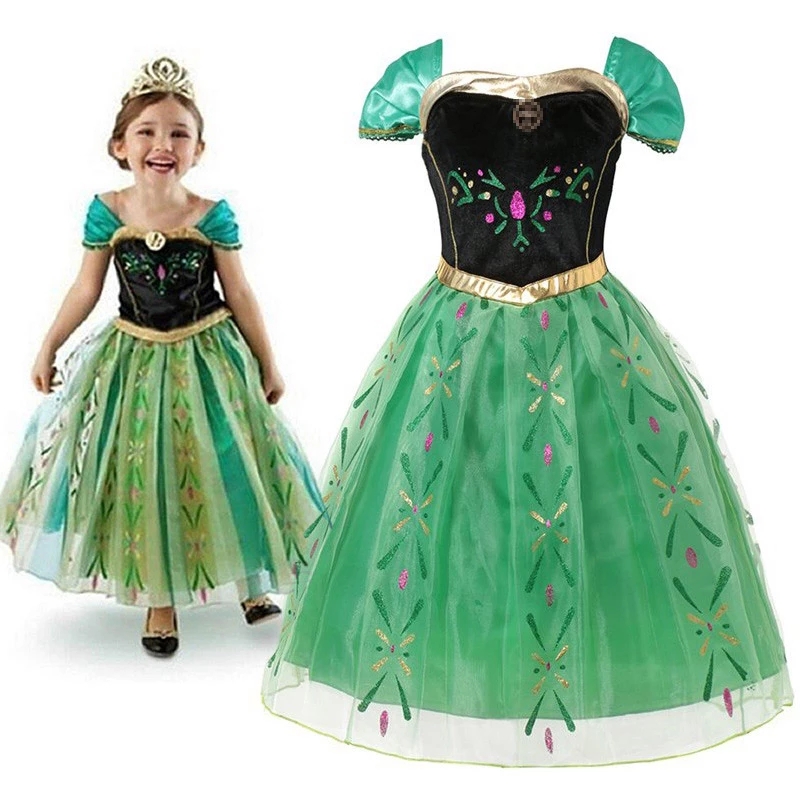 Vestido De Frozen Anna Princess Anna Dress For Toddlers And Girls, Frozen  Costume