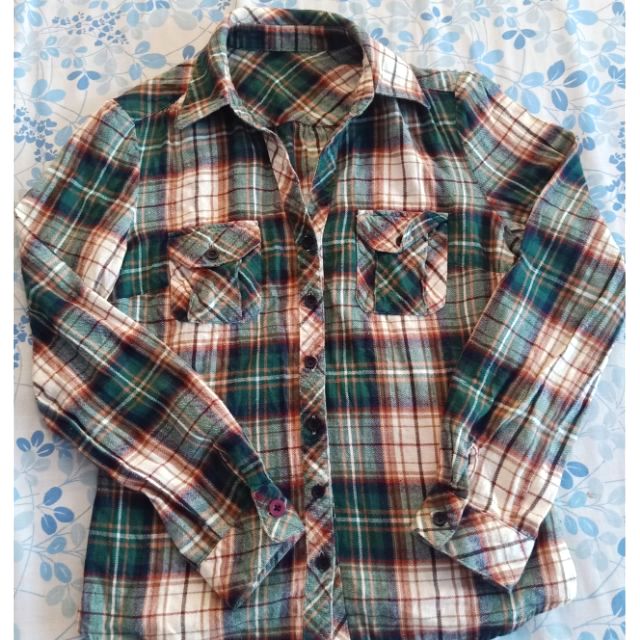 Checkered Polo Lumberjack Shirt preloved Shopee Philippines