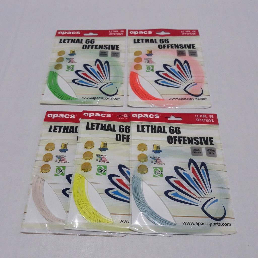 Apacs 66 Lethal Original Badminton Strings Apacs String | Shopee