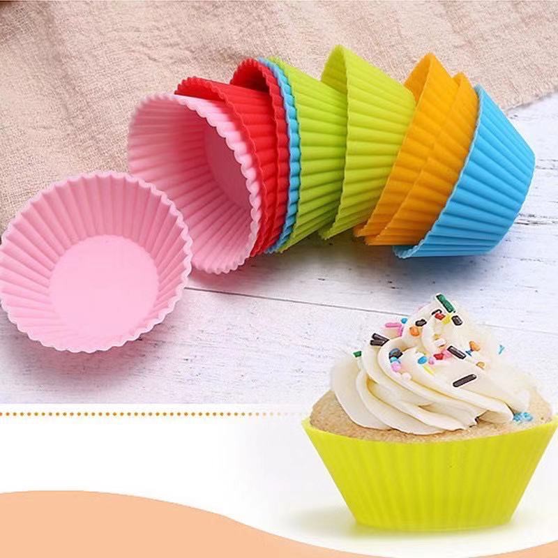 12PCS/SET Puto Molder Muffin Cake Cups Kitchen Baking Bakeware Tool ...