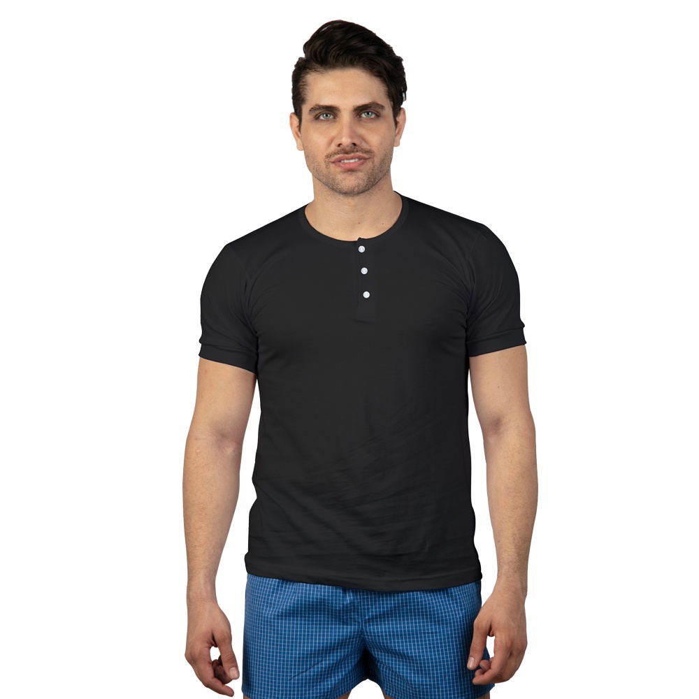 GUITAR MEN S DE HILO CAMISA CHINO SHORT SLEEVES 757BSS BLACK Shopee Philippines
