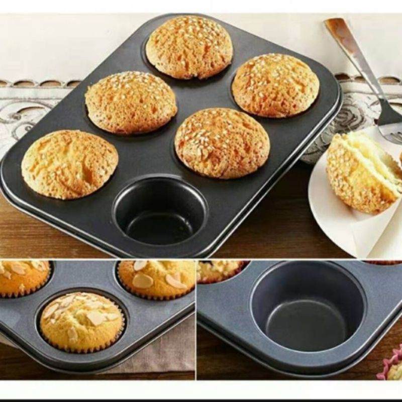 COD Nonstick Cupcake Tart Macaron Baking Pan Tray Shopee Philippines