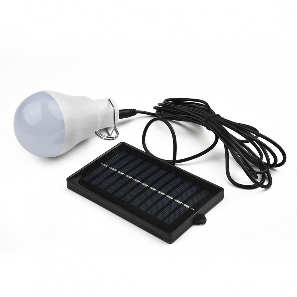 Solar Power Led Light Bulb Indooroutdoor Tent Camping Lamp Hanging Portable 15w Shopee