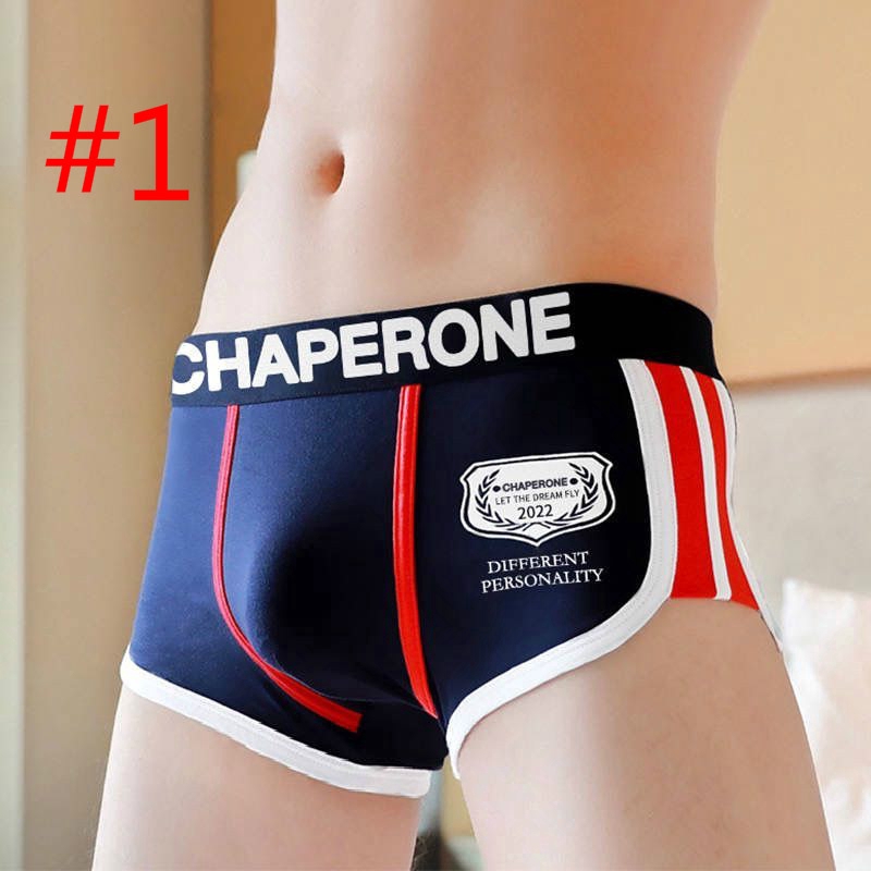 Chaperone Men Fashion Underwear Super Breathable Brief Comfortable