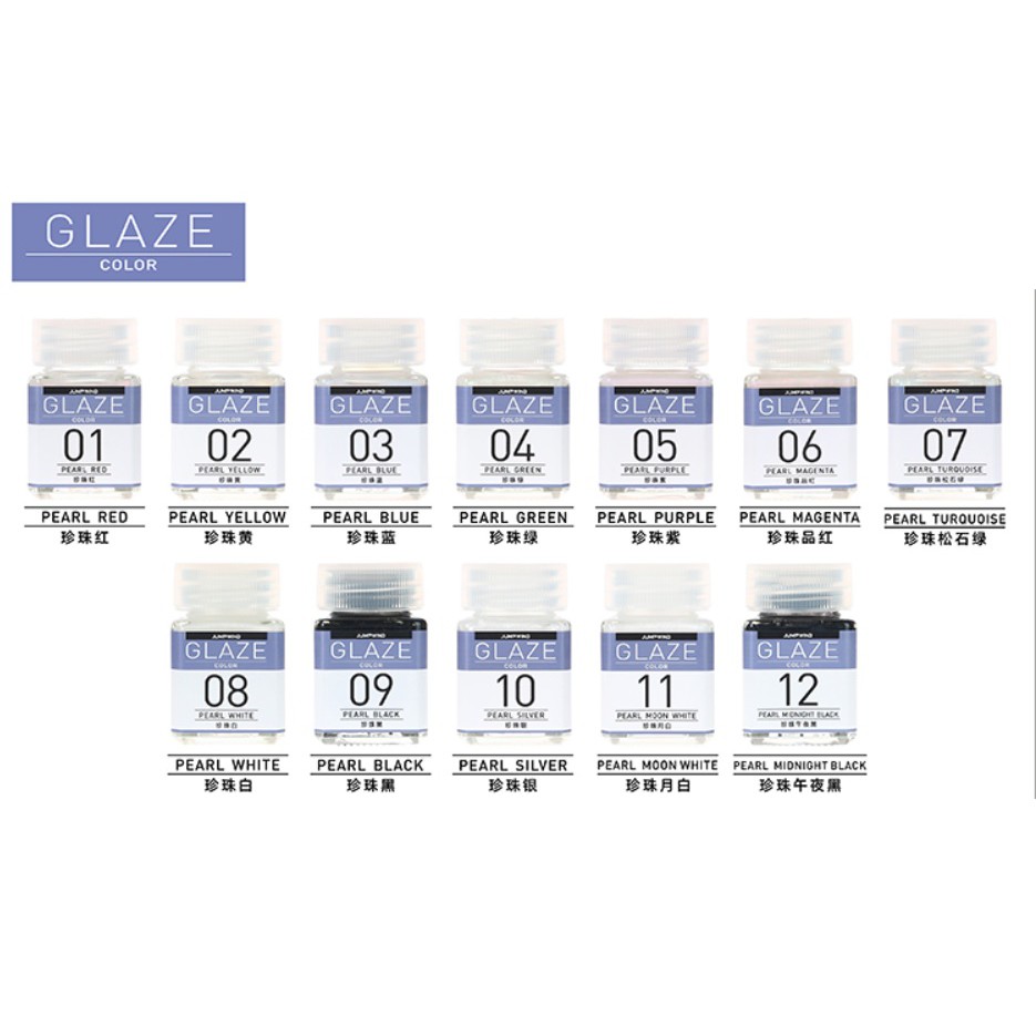 JUMPWIND MODEL PAINT/ PEARL COLOR - PEARL / GLAZE COLOR GC01~GC12 ...