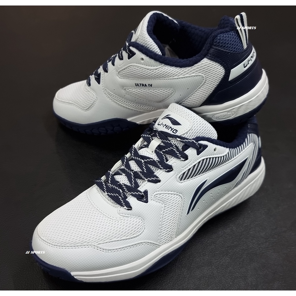 LI-NING BADMINTON SHOES ULTRA IV WHITE NAVY | Shopee Philippines