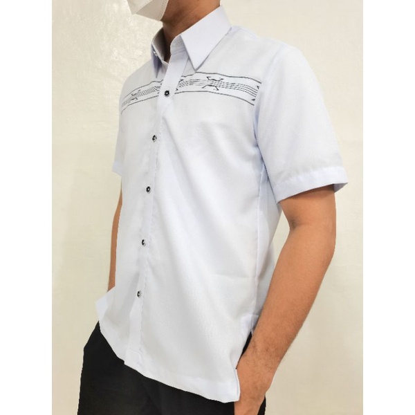 White Formal Polo Barong Shopee Philippines