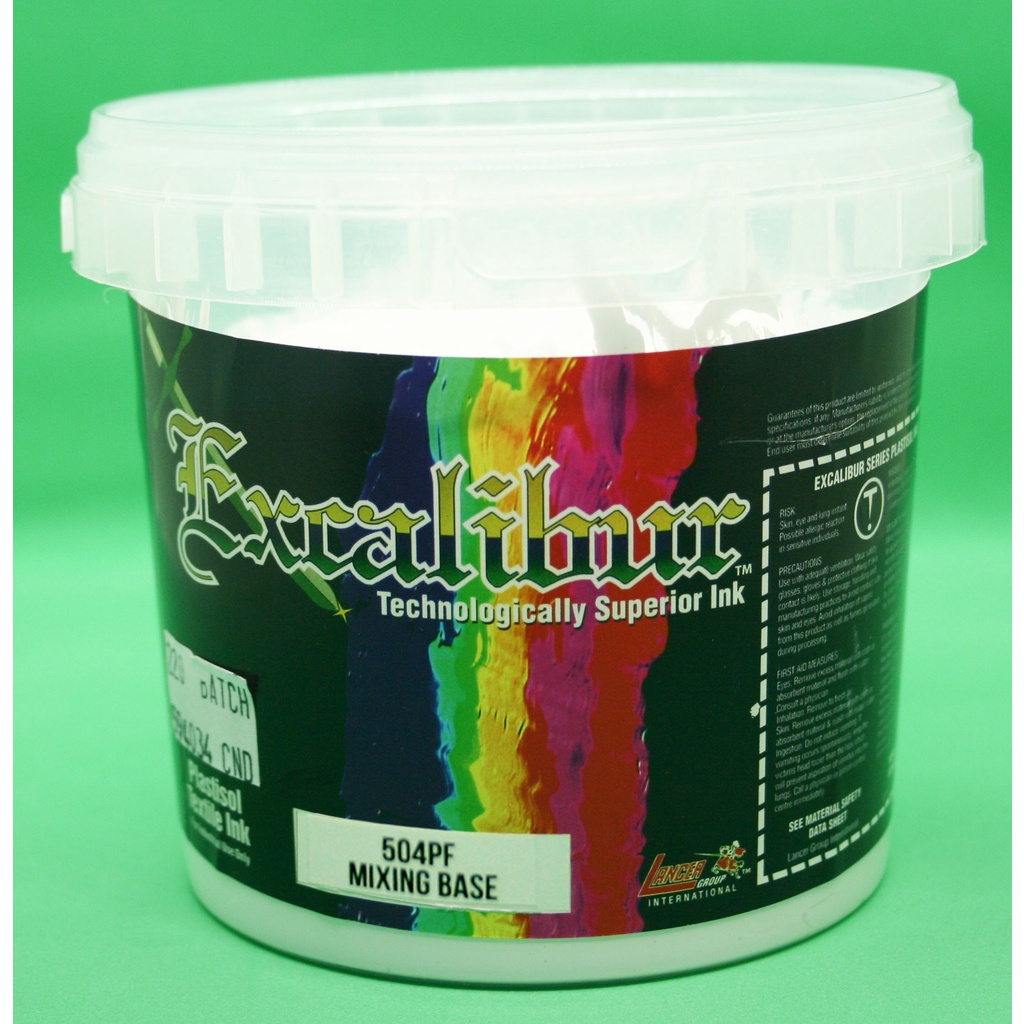 Excalibur Plastisol Ink 504PF Mixing Base 1 Kilo | 1/2 Kilo | 1/4 Kilo ...