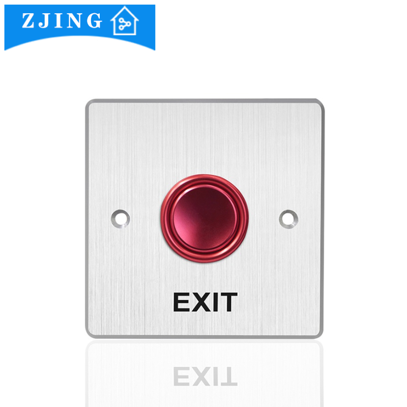 Aluminium Alloy Exit Button Push Exit Button NO/NC/COM Output Panel for ...