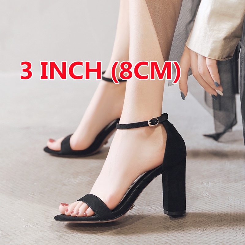 8cm heel in store inches