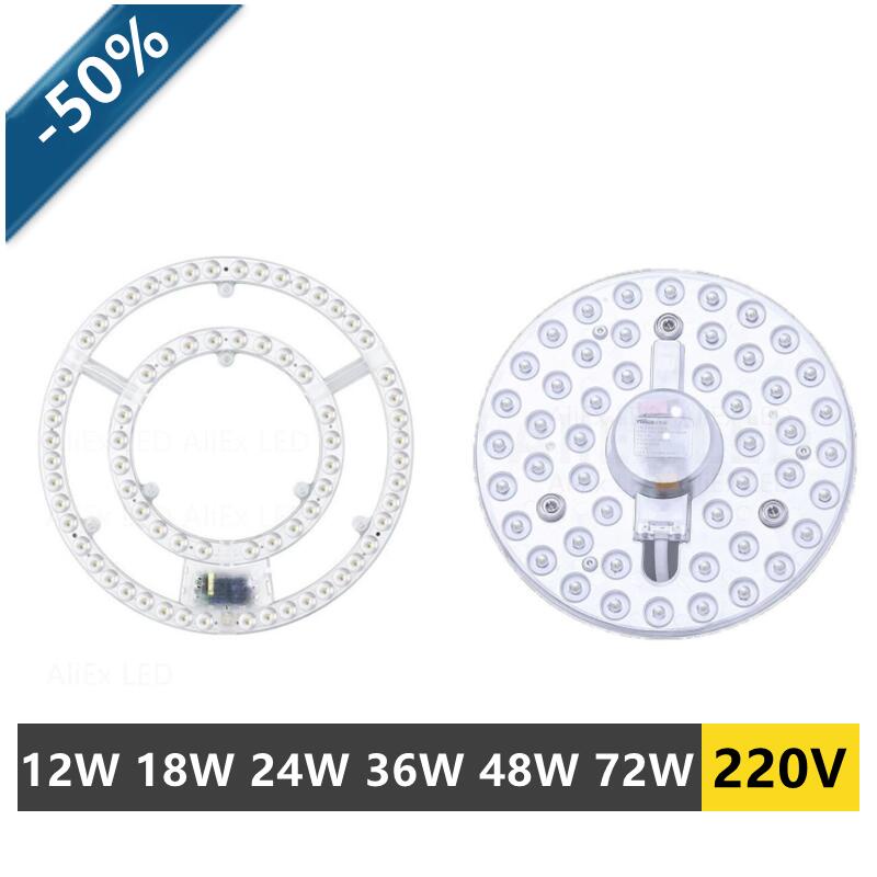 72W 48W 36W 24W 18W LED PANEL Circle Light AC220V LED Ceiling board the ...