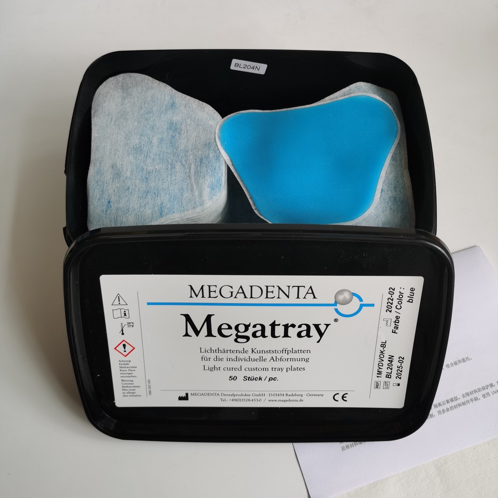 Huge vlc blue light curing individual tray material resin lamp dental impression oral tray temporary base