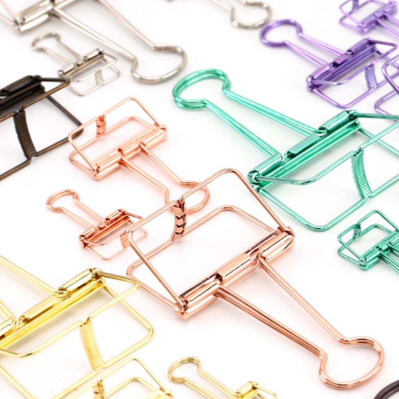 105 Pcs Binder Paper Clips, Assorted 6 Sizes for Office,Teacher Gifts and  Kitchen,Colored Binder Clips 6 Different Sizes