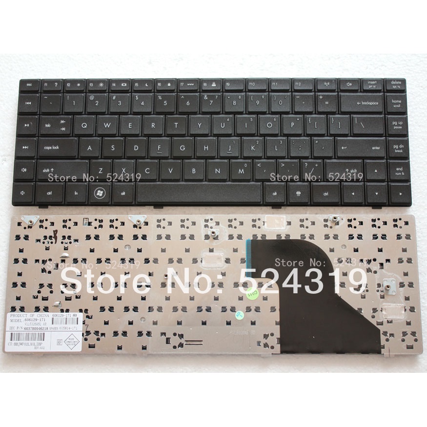 New Laptop Keyboard for HP 620 621 625 CQ620 CQ621 Keyboard US Layout ...