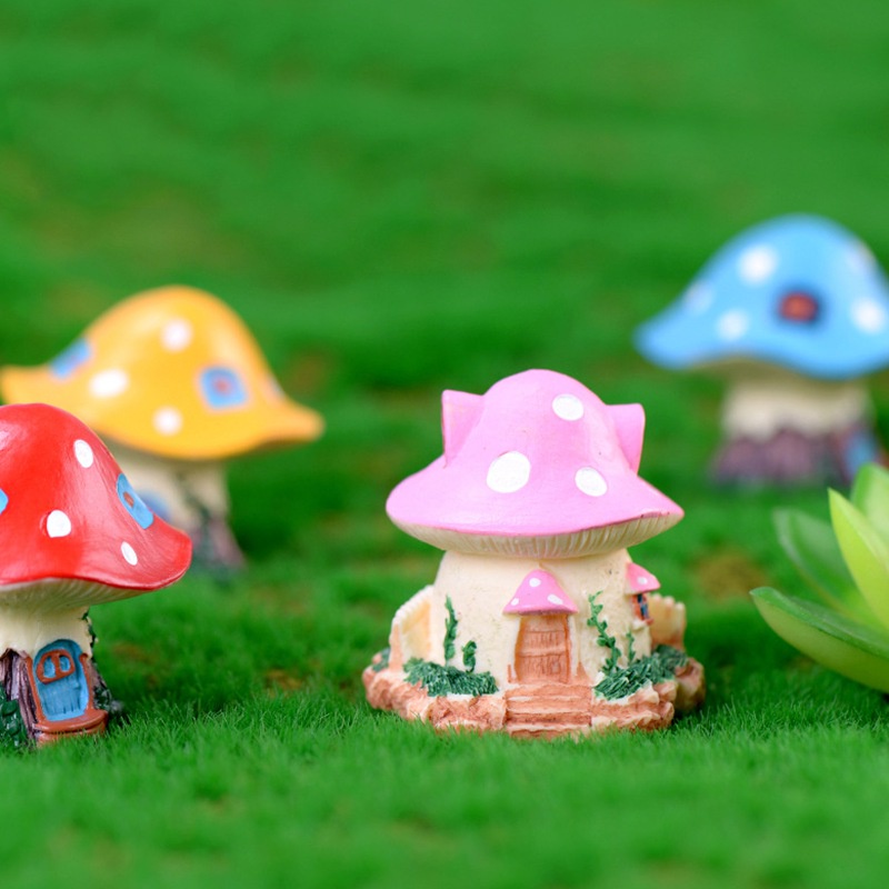 1Pcs Miniature Fairy Mushroom House Garden Decorations | Shopee Philippines