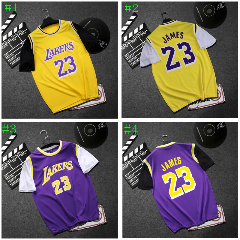 NBA Lakers Jersey Basketball Jersey T Shirt 23 JAMES Jersey for Men Women Boys Girls