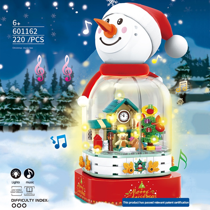 Lego christmas best sale music box