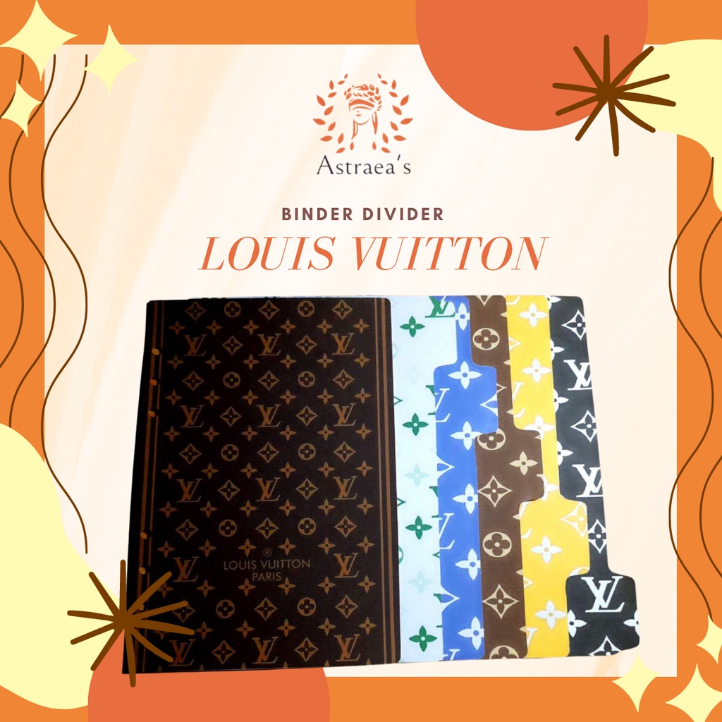 B5/A5/A6/A7 Binder Divider 26/20/9/6 Holes Louis Vuitton Theme