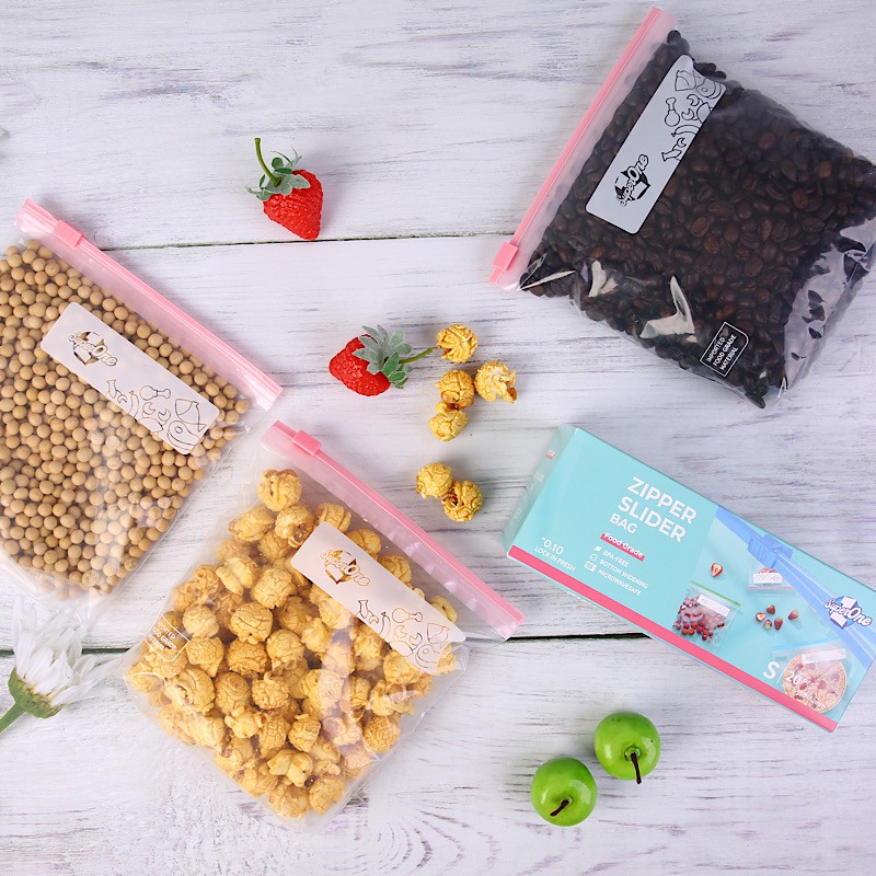 Zipperlock Zipper Slider Bag Reusable Fridge Food Storage Bags Zero ...