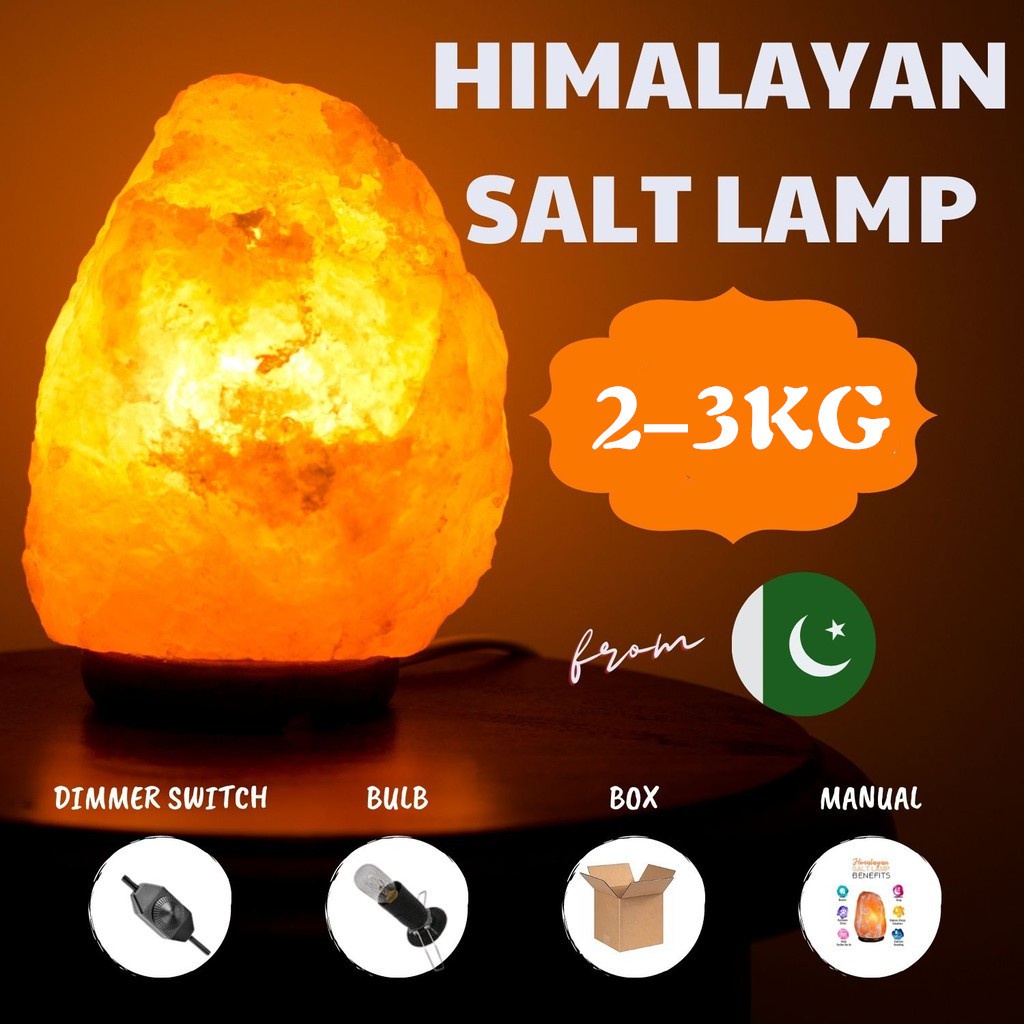 Winner Himalayan Salt Lamp with Dimmer Switch Pakistan Authentic Salt