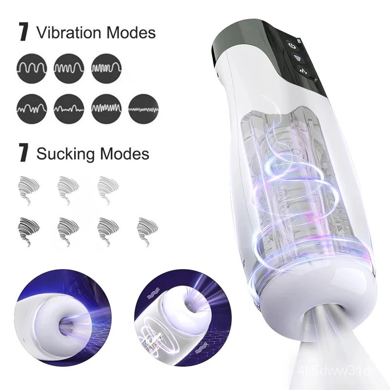 Real Automatic Sucking Male Masturbation Cup Oral Vagina Adult Suction Vibrator Masturbator Sex