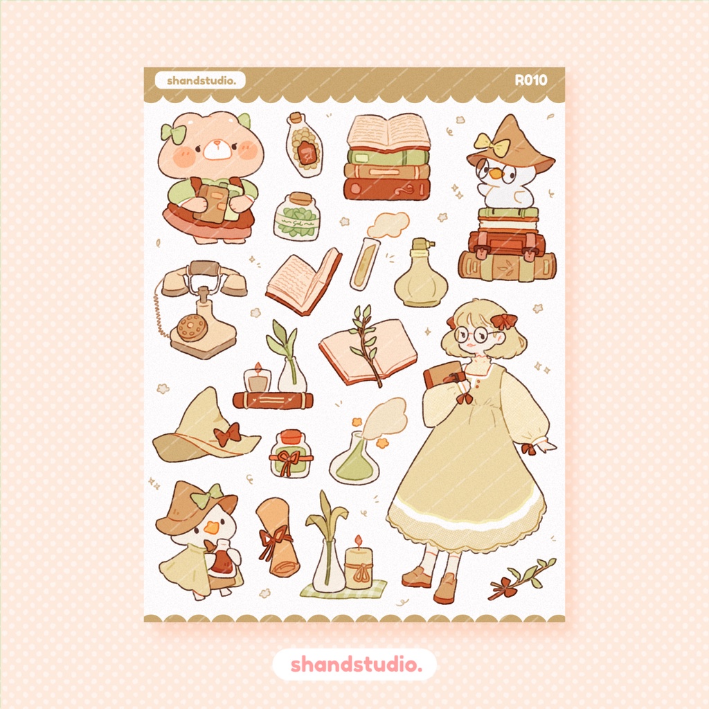 Light Academia - Sticker Sheet