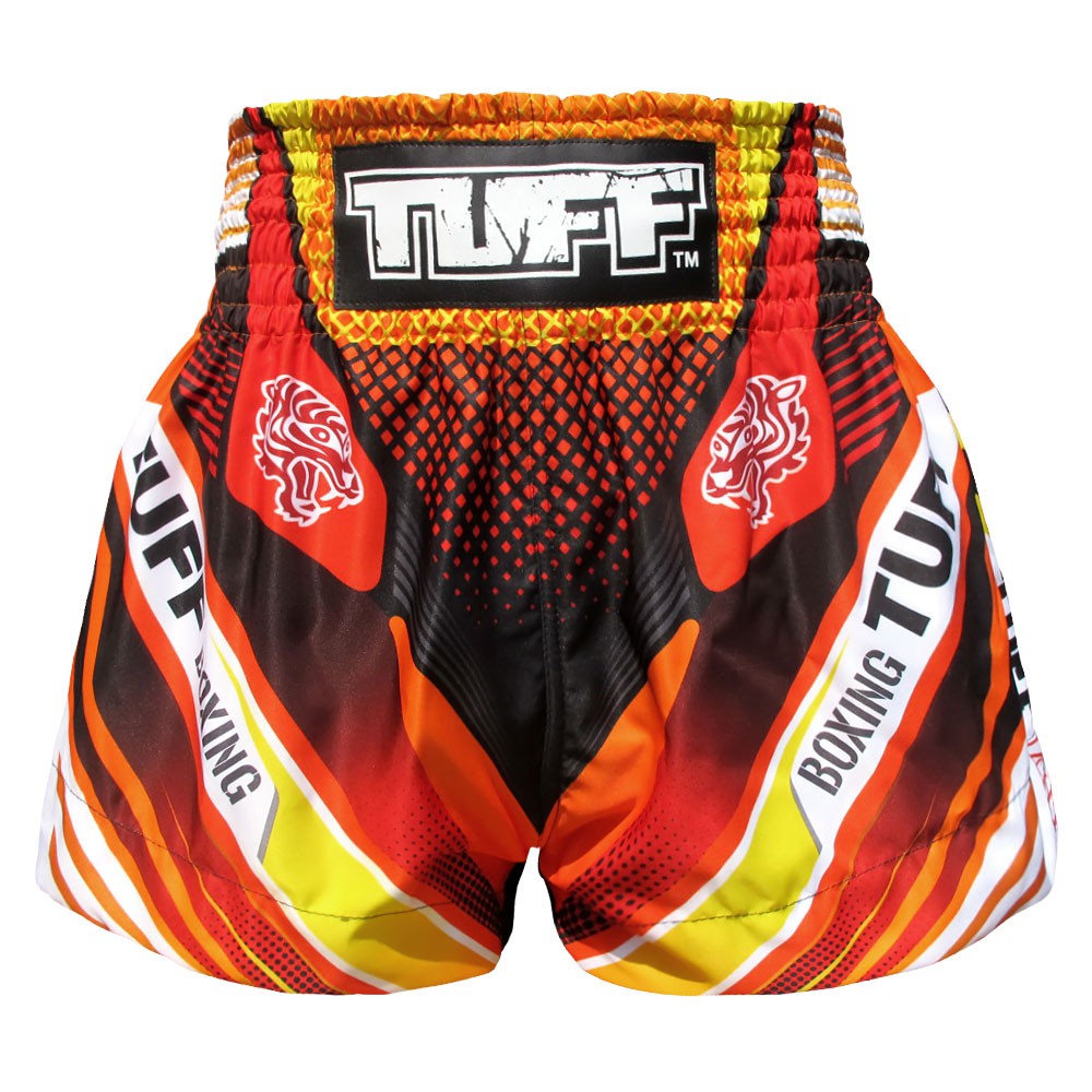 Navy Tiger Stripe Camouflage Seamless Print Pattern Muay Thai Boxing Shorts