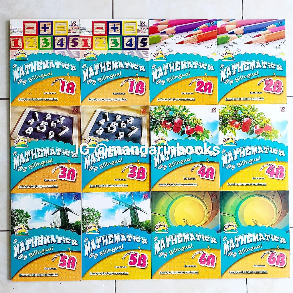 Primary Mathematics Explorer Bilingual Book 1A - 6B (Selection Per Book ...