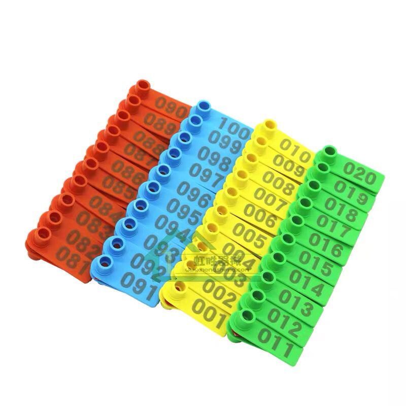 10/20/50Pcs Large Plastic Livestock Ear Tags Cattle Pig Air Ear Tag Set With Number For Sheep Goat Cow Calf Hog Animal I3548733034