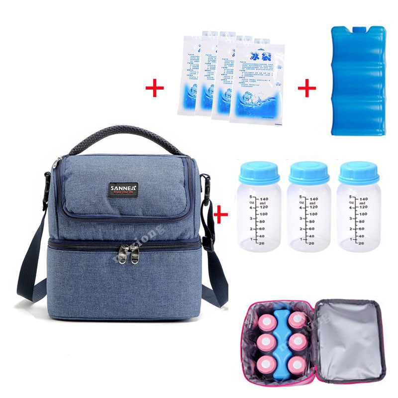 Breast milk Cooler Bag Thermal Insulated Lunch Mom Bag Shopee