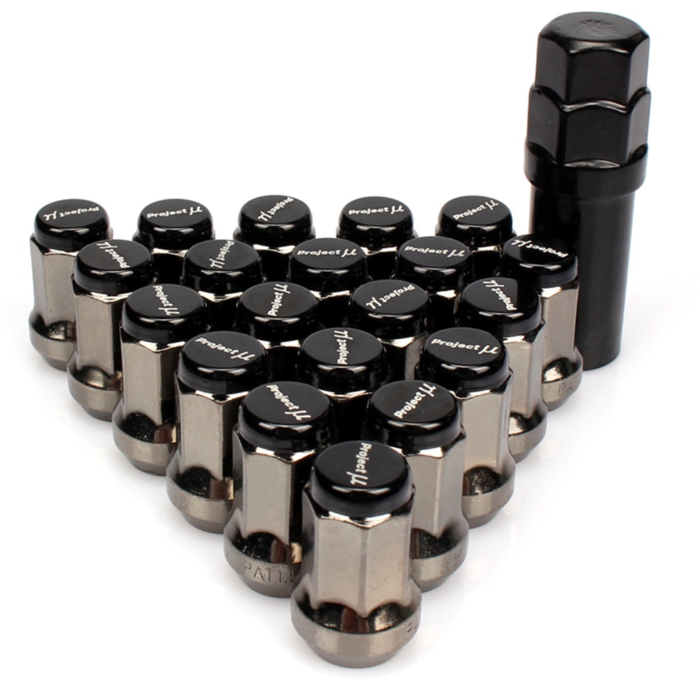 20PCS Project MU Racing Composite Steel Tire Wheel Nuts 33mm M12x1.5/1 ...