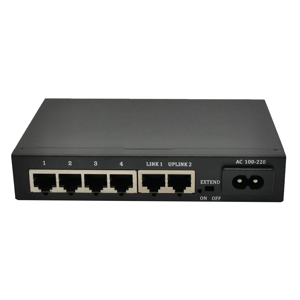 6 Port RJ45 24V/48V 72W 10/100Mbps 4 port POE Network Switch | Shopee ...